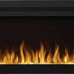 Fireplaces & Heaters Napoleon Purview 60-Inch Wall-Hanging Electric Fireplace, Black NEFL60HI