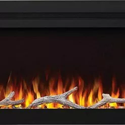 Fireplaces & Heaters Napoleon Purview 60-Inch Wall-Hanging Electric Fireplace, Black NEFL60HI