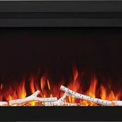 Fireplaces & Heaters Napoleon Purview 60-Inch Wall-Hanging Electric Fireplace, Black NEFL60HI