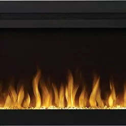 Fireplaces & Heaters Napoleon Purview 72-Inch Wall-Hanging Electric Fireplace, Black NEFL72HI