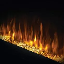 Fireplaces & Heaters Napoleon Purview 72-Inch Wall-Hanging Electric Fireplace, Black NEFL72HI