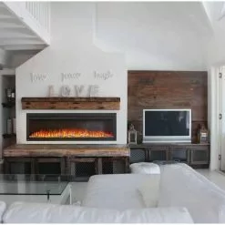 Fireplaces & Heaters Napoleon Purview 72-Inch Wall-Hanging Electric Fireplace, Black NEFL72HI