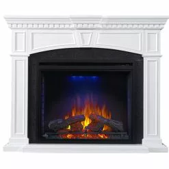Fireplaces & Heaters Napoleon The Taylor Electric Fireplace Mantel Package NEFP33-0214W 10 Fireplaces & Heaters Napoleon The Taylor Electric Fireplace Mantel Package NEFP33-0214W