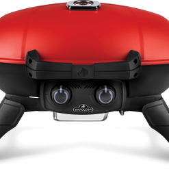 Napoleon TravelQ 285 - Portable Propane BBQ W/ Cast Iron Griddle (Red)