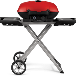 BBQs & Smokers Napoleon TravelQ 285X (Red) Portable Propane BBQ With Scissor Cart And Griddle TQ285X-RD-1-A