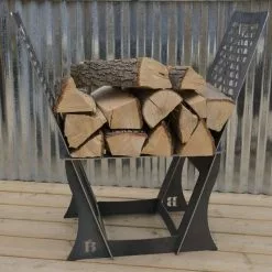 Oven Brothers Firewood Storage Rack - Carbon Steel