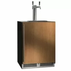 Perlick 24" C Series Outdoor Beer Dispenser Dual Tap With Fully Integrated Panel HC24TO-4-2LL-2