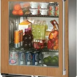 Perlick Signature Series Shallow Depth 18" Depth Outdoor Refrigerator With Fully HH24RO-4-4LL