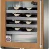 Perlick Signature Series Shallow Depth 18" Depth Outdoor Wine Reserve With Fully Integrated Panel-ready Glass Door, Hinge Left, With Lock HH24WO-4-4LL
