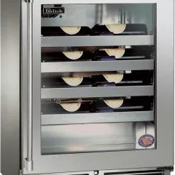 Perlick Signature Series Shallow Depth 18" Depth Outdoor Wine Reserve With Stain With Stainless Steel Glass Door, Hinge Right, With Lock HH24WO-4-3RL 5 Perlick Signature Series Shallow Depth 18