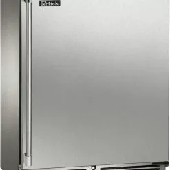 Perlick Signature Series Shallow Depth 18" Depth Outdoor Wine Reserve With Stainless Steel Solid Door, Hinge Right, With Lock HH24WO-4-1RL
