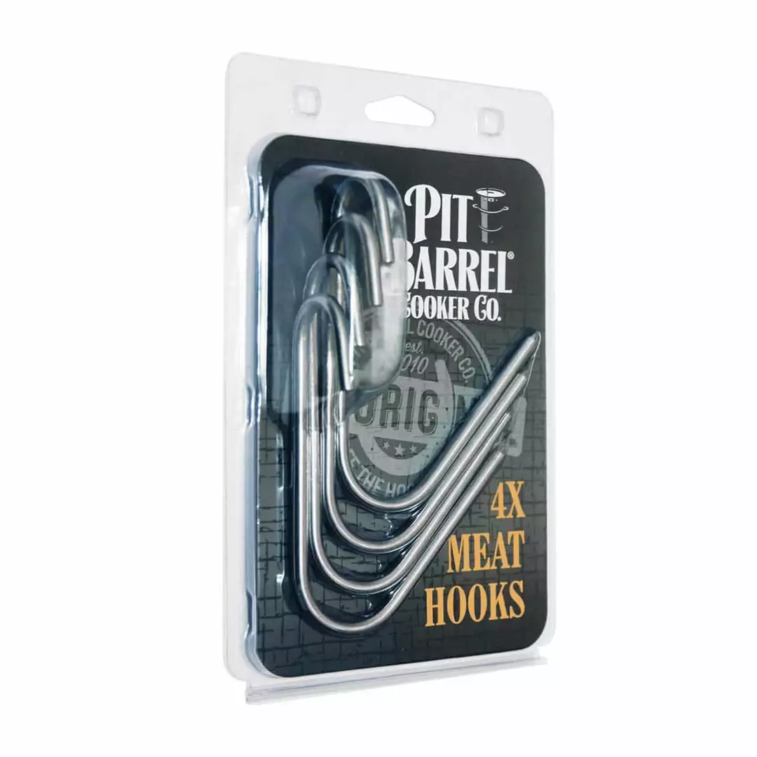 BBQ Accessories Pit Barrel Stainless Steel Hooks (4) AC1006F 1 BBQ Accessories Pit Barrel Stainless Steel Hooks (4) AC1006F
