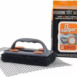 Proud Grill Brush W/ 25 Wipes Q-Swiper BBQ Accessories