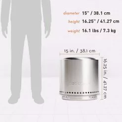 Fireplaces & Heaters Solo Stove Ranger Portable Fire Pit With Stand Stainless Steel