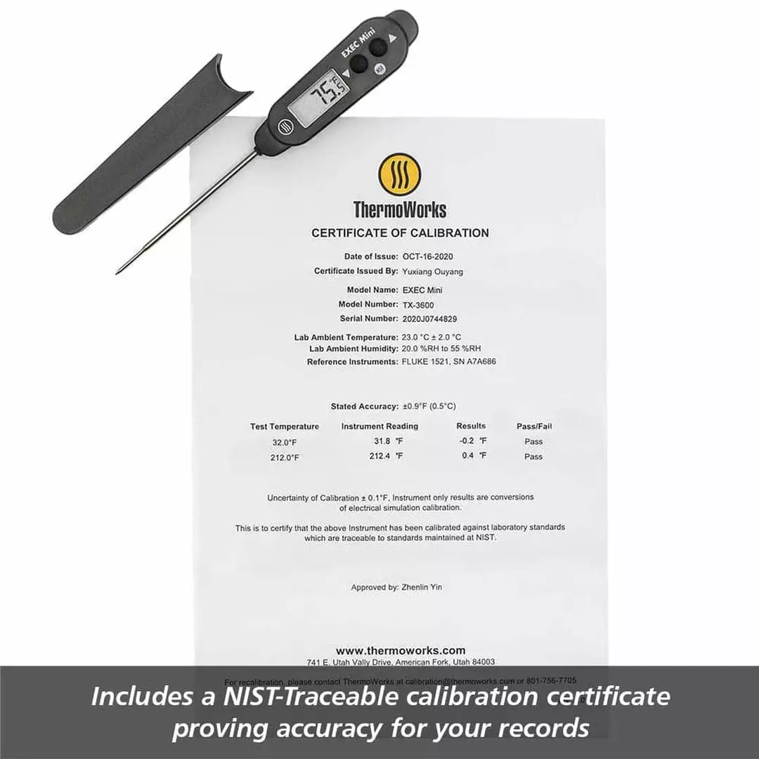 ThermoWorks Executive Series - EXEC Mini™ Thermometer TX-3600 6 ThermoWorks Executive Series - EXEC Mini™ Thermometer TX-3600