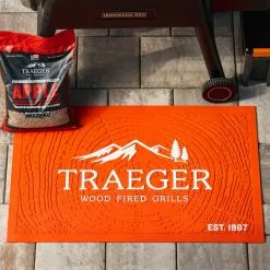 BBQ Accessories Traeger BAC636 Orange Grill Mat 7 BBQ Accessories Traeger BAC636 Orange Grill Mat