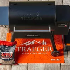 BBQ Accessories Traeger BAC636 Orange Grill Mat 8 BBQ Accessories Traeger BAC636 Orange Grill Mat