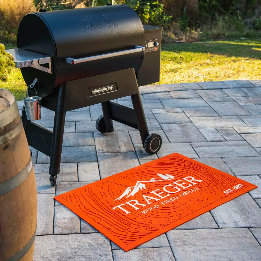 BBQ Accessories Traeger BAC636 Orange Grill Mat 5 BBQ Accessories Traeger BAC636 Orange Grill Mat