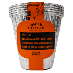 Traeger Grease & Ash Keg Liner 5 Pack Grease Trays, Grease Cups & Drip Pans