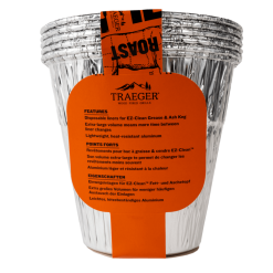 Traeger Grease & Ash Keg Liner 5 Pack Grease Trays, Grease Cups & Drip Pans