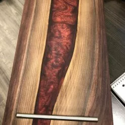 Urban Barrel Company Epoxy River Charcuterie Board (Black Walnut) BBQ Accessories