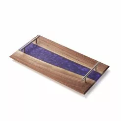 Urban Barrel Company Epoxy River Charcuterie Board (Black Walnut) BBQ Accessories