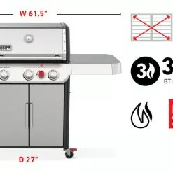 BBQs & Smokers Weber Genesis S-325s Gas Grill With Sear Zone 29 BBQs & Smokers Weber Genesis S-325s Gas Grill With Sear Zone